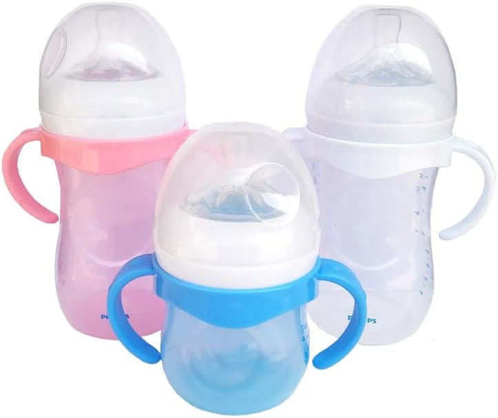 ROMIRUS Bottle Handles Compatible with Avent Natural Response Baby Bottle, Pack of 4, Pink and White - Image 5